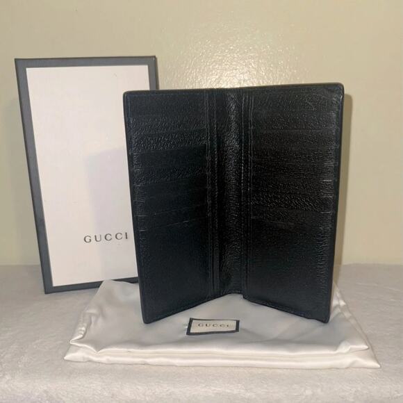 Authentic GUCCI GG Marmont Black Leather Long Wallet Full Inclusion - Picture 3 of 7